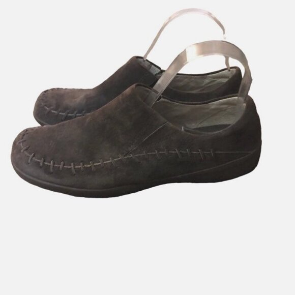 Merrell Wild Senna Brown Suede Slip-On Shoes Womens 8.5 Moccasin Style - Picture 6 of 12